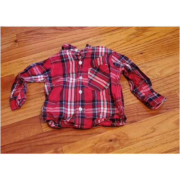 Bundle of Boys Cotton Shirts Size 6-9 Months Greendog Place 1989 George - Picture 6 of 12